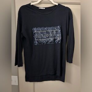 Zara Collection Curiosity Glitter Shirt